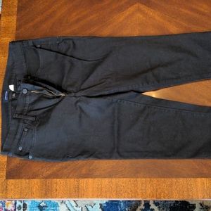 J crew 9 inch toothpick high rise black jeans